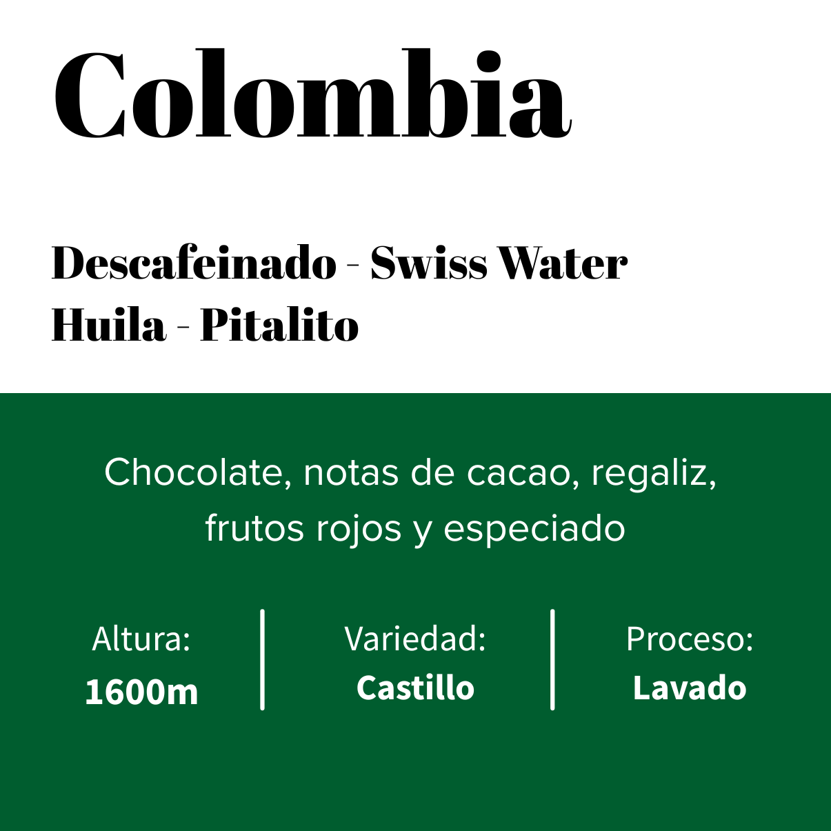Colombia - Huila - Descafeinado - Lavado-0